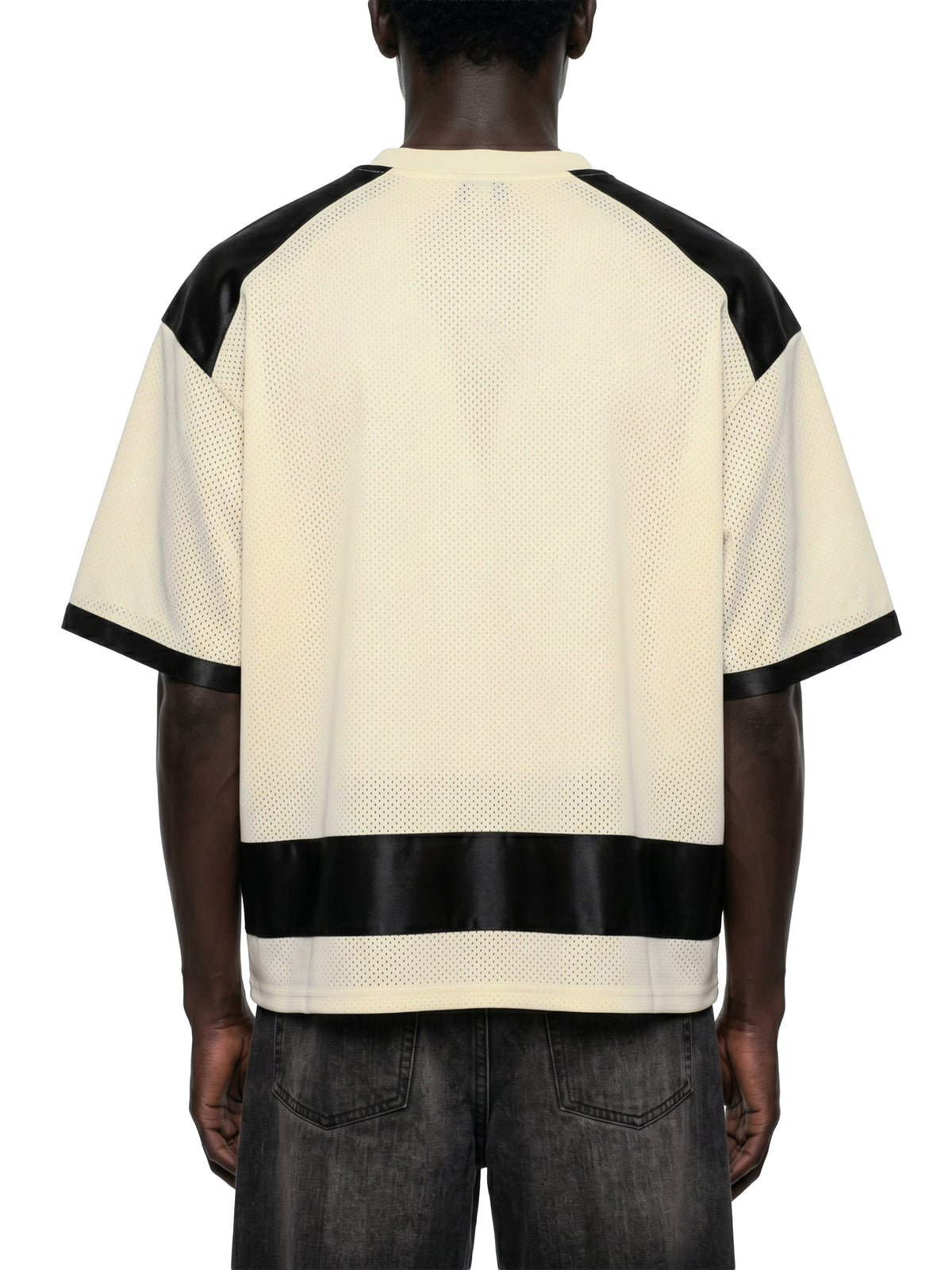 Unisex Raglan Sleeve Mesh Boxy T-Shirt