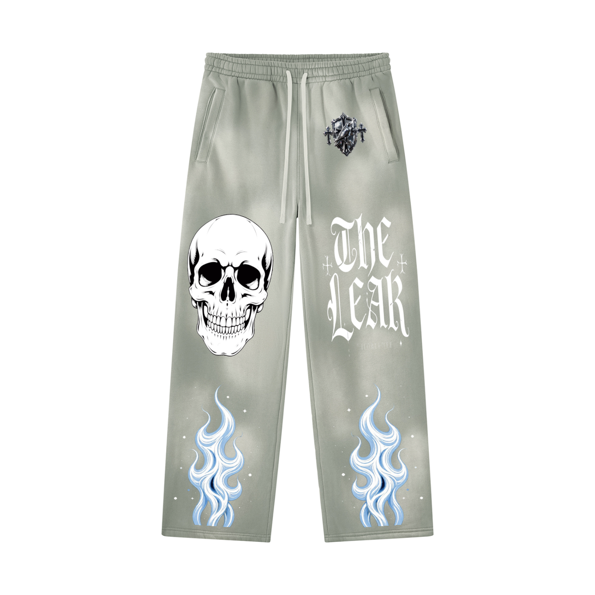 Unisex Sunfade Wide Leg Fleece Sweatpants