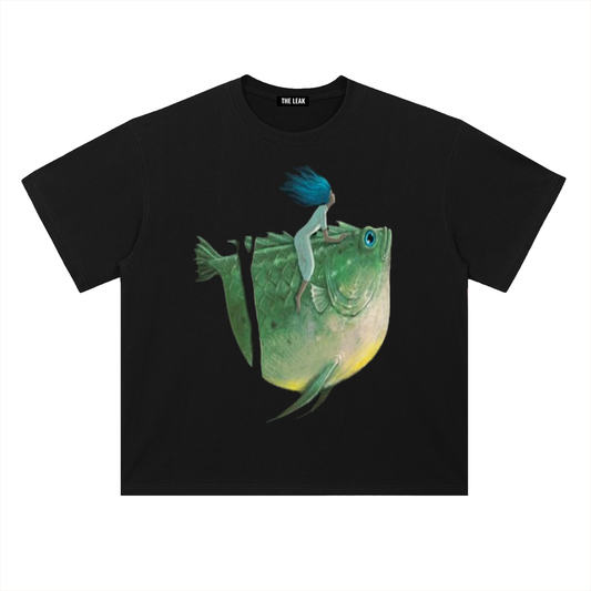 Heavyweight Drop Shoulder Cotton T-Shirt