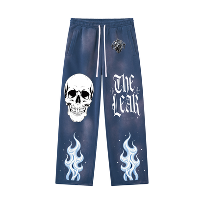 Unisex Sunfade Wide Leg Fleece Sweatpants