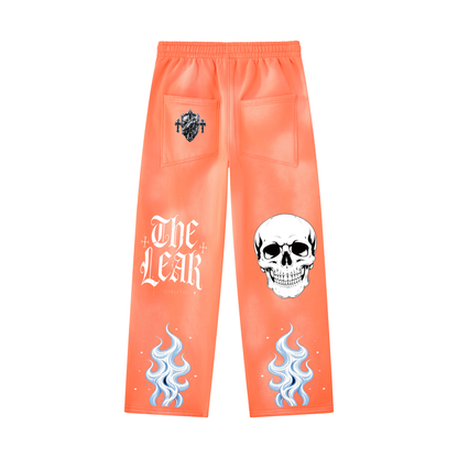 Unisex Sunfade Wide Leg Fleece Sweatpants