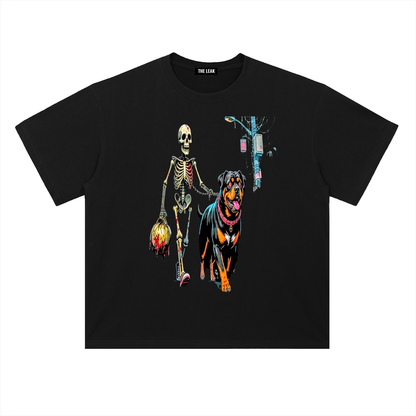 Heavyweight Drop Shoulder Cotton T-Shirt