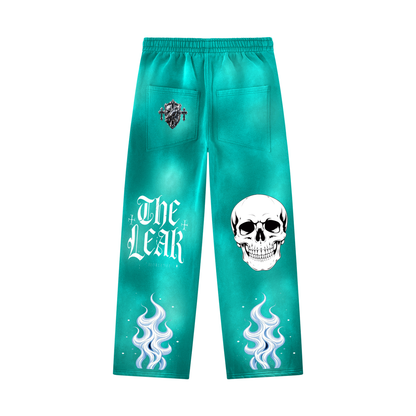 Unisex Sunfade Wide Leg Fleece Sweatpants