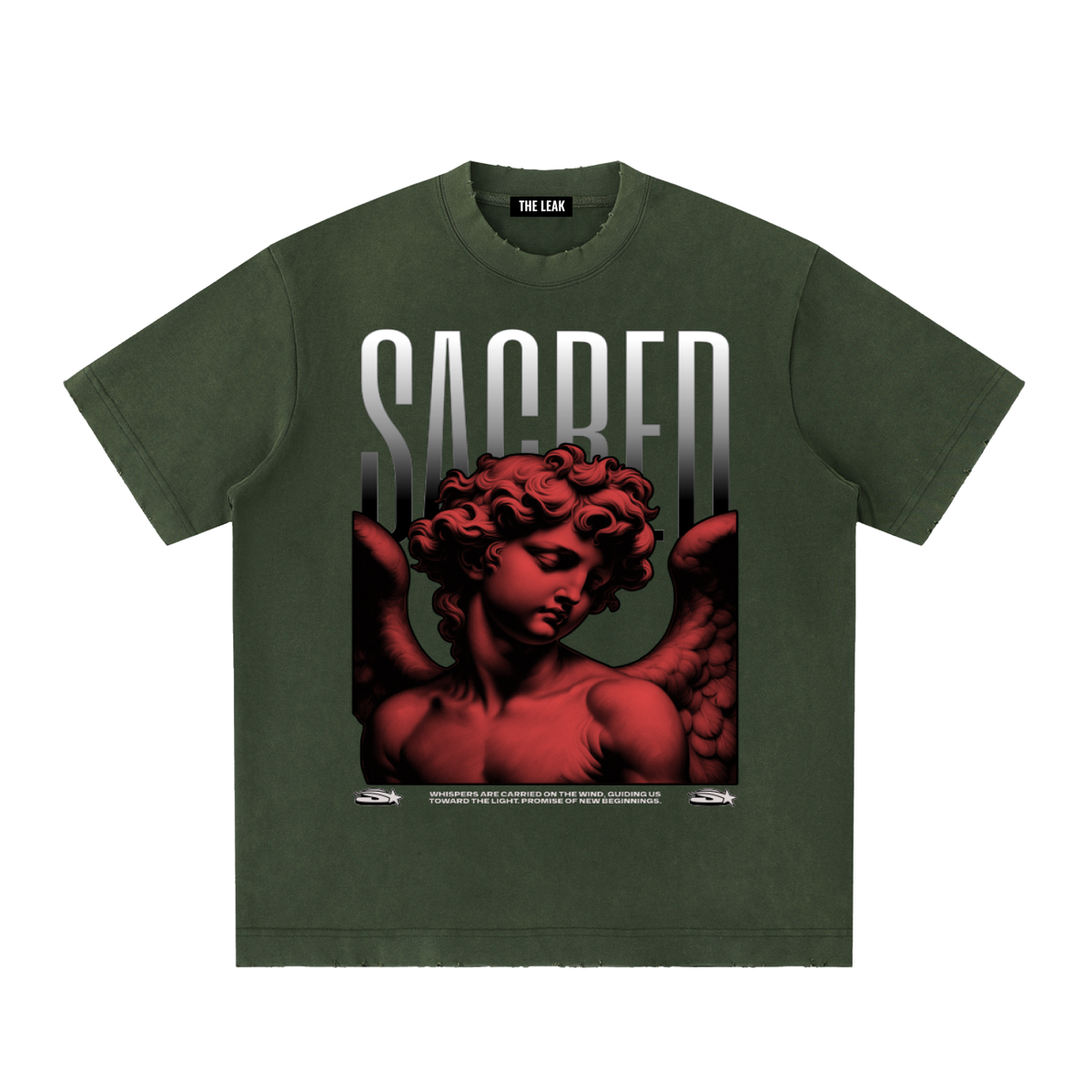Heavyweight Vintage Washed Frayed T-Shirt