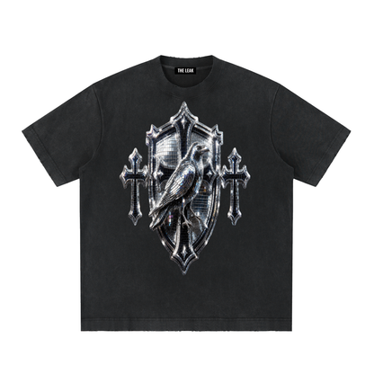 Heavyweight Vintage Washed Frayed T-Shirt