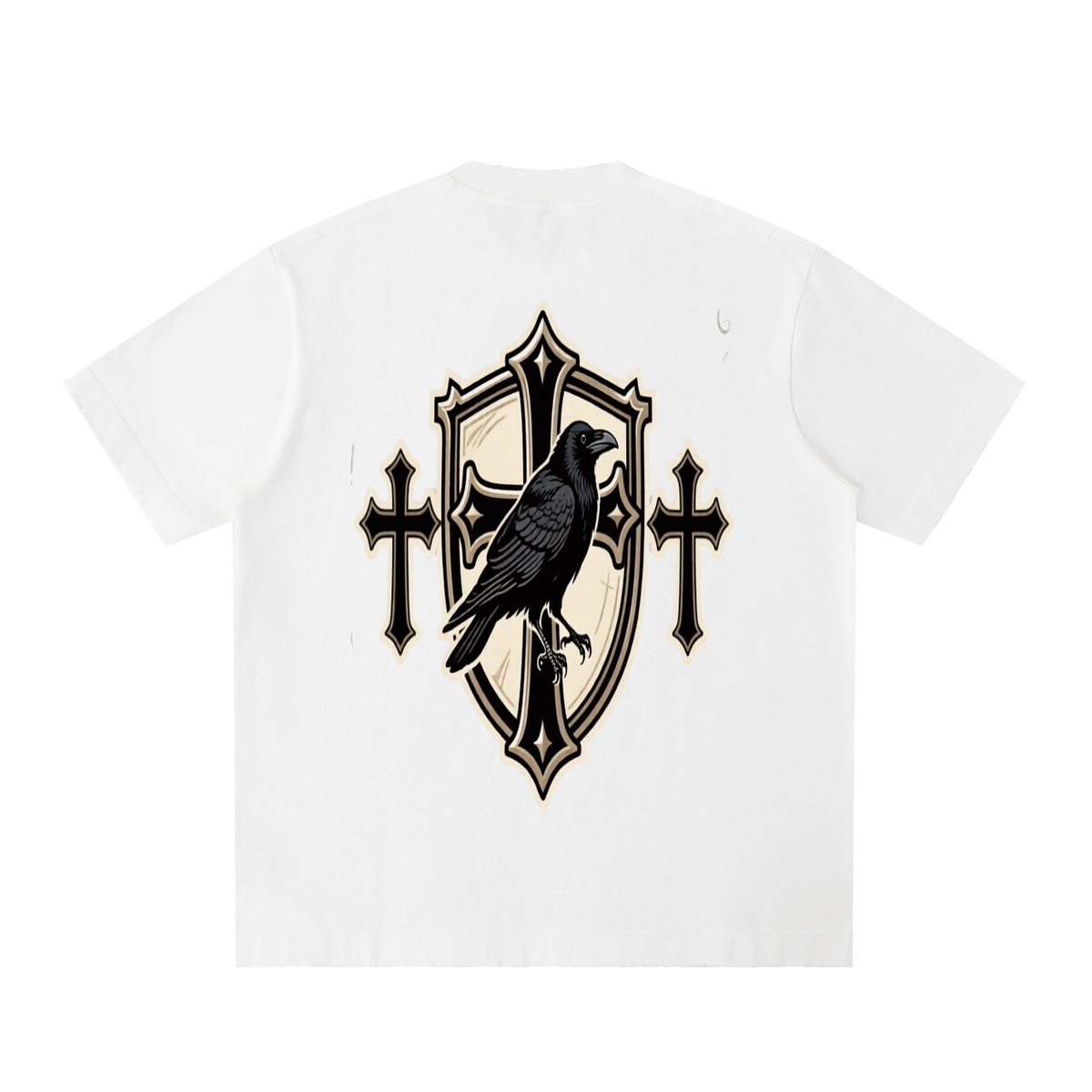 Heavyweight Vintage Washed Frayed T-Shirt