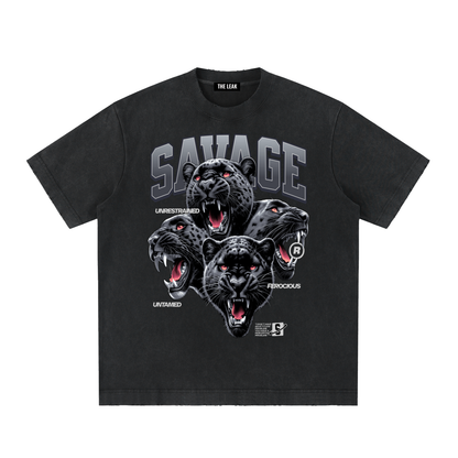 Heavyweight Vintage Washed Frayed T-Shirt