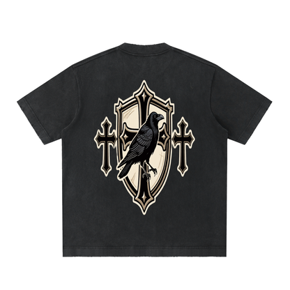 Heavyweight Vintage Washed Frayed T-Shirt