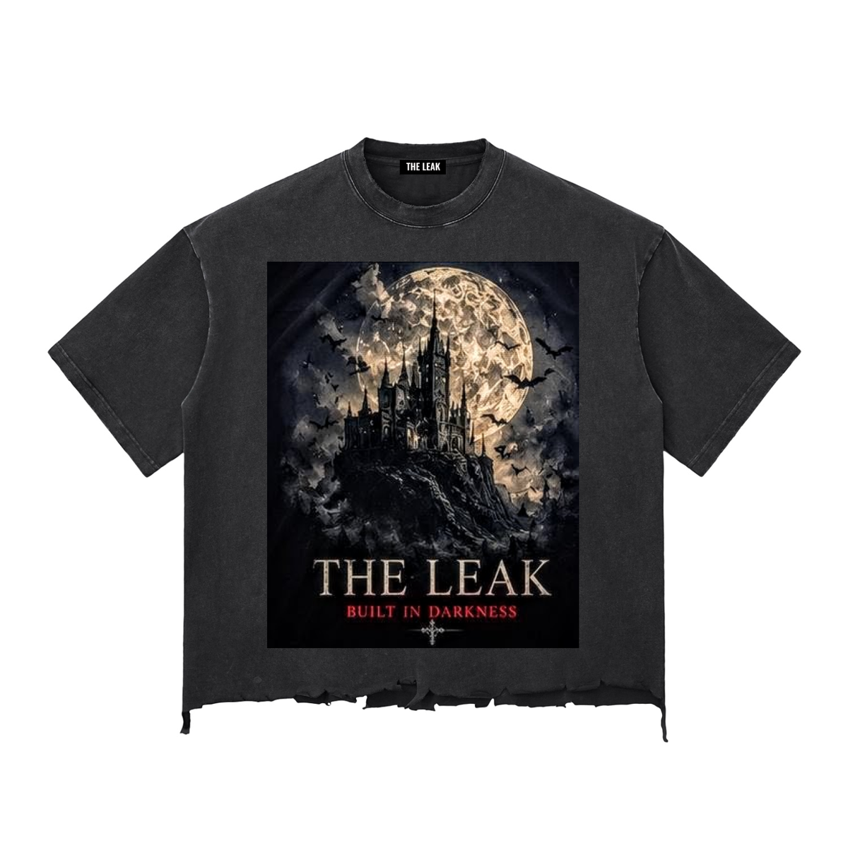 Snow Wash Raw-Hem Boxy T-shirt