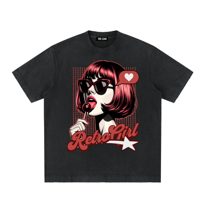 Heavyweight Vintage Washed Frayed T-Shirt