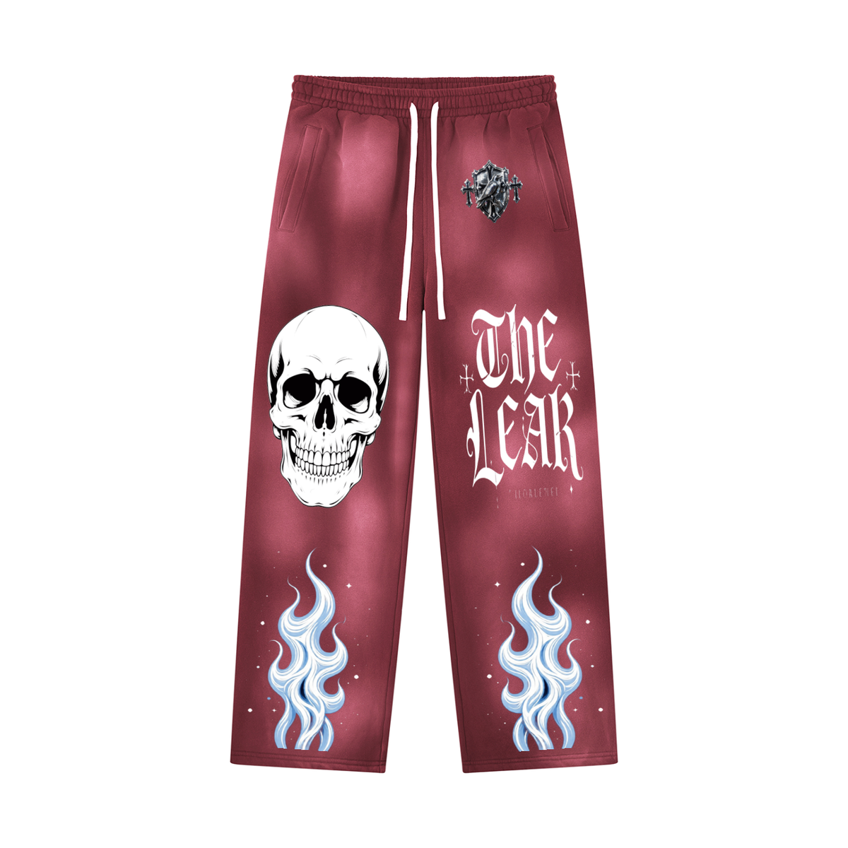 Unisex Sunfade Wide Leg Fleece Sweatpants