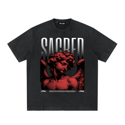 Heavyweight Vintage Washed Frayed T-Shirt