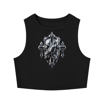 Women's Tight Crewneck Crop Tank Top