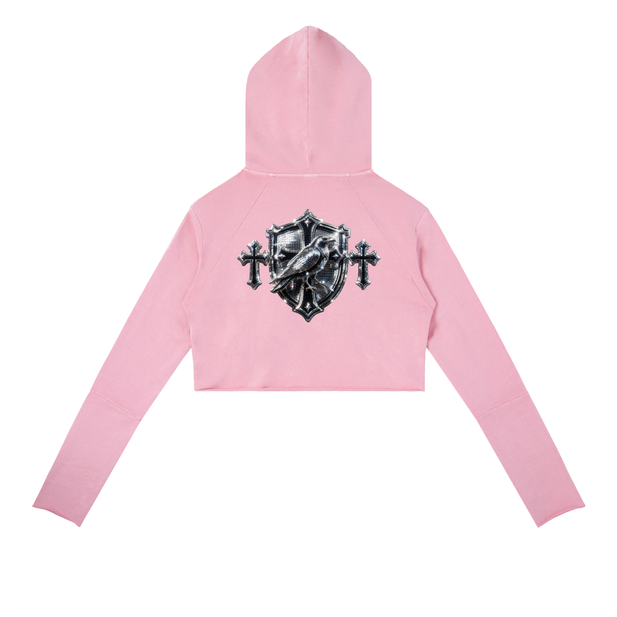 Vintage Washed Raw Edge Hoodie