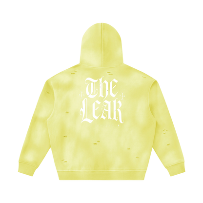 Unisex Sunfade Frayed Fleece Hoodie