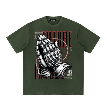 Heavyweight Vintage Washed Frayed T-Shirt