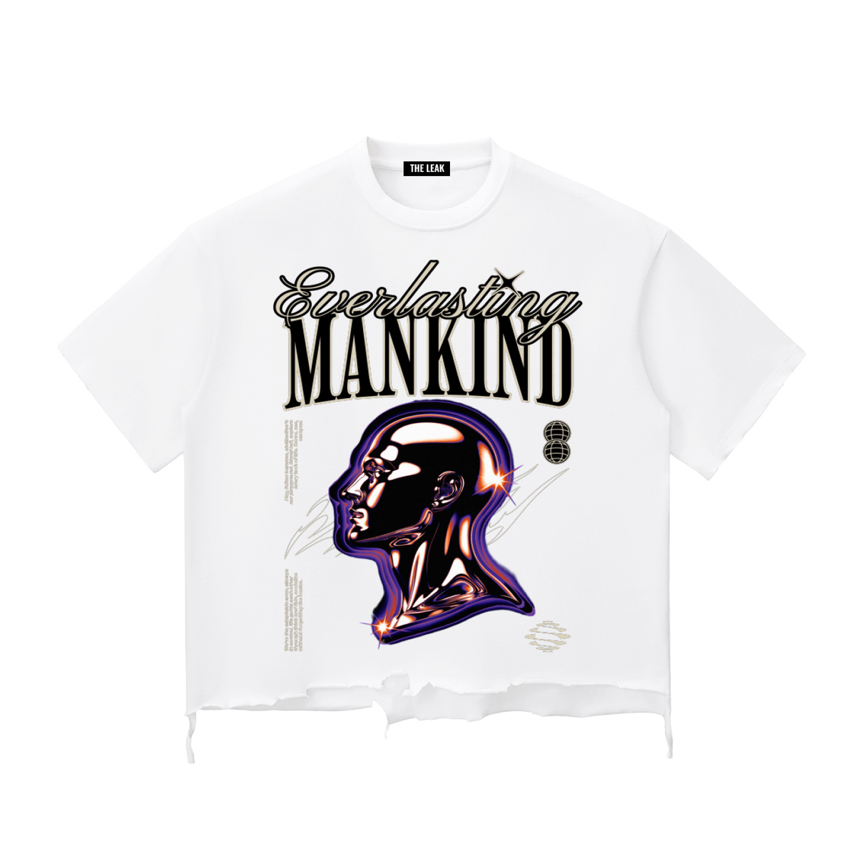 Snow Wash Raw-Hem Boxy T-shirt