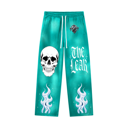 Unisex Sunfade Wide Leg Fleece Sweatpants