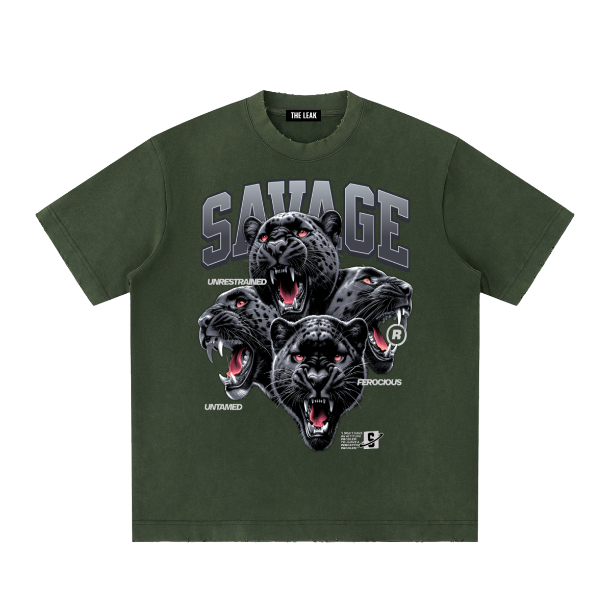 Heavyweight Vintage Washed Frayed T-Shirt