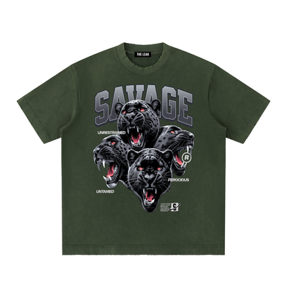 Heavyweight Vintage Washed Frayed T-Shirt