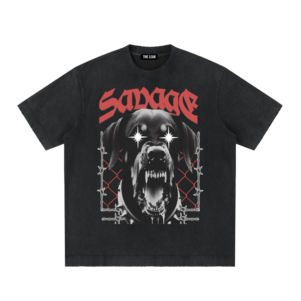 Heavyweight Vintage Washed Frayed T-Shirt