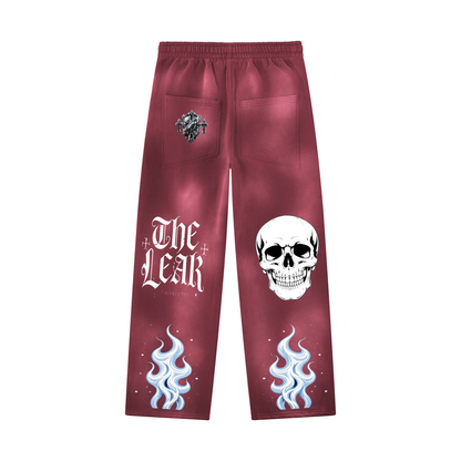 Unisex Sunfade Wide Leg Fleece Sweatpants