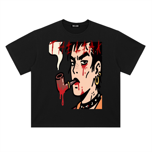 Heavyweight Drop Shoulder Cotton T-Shirt