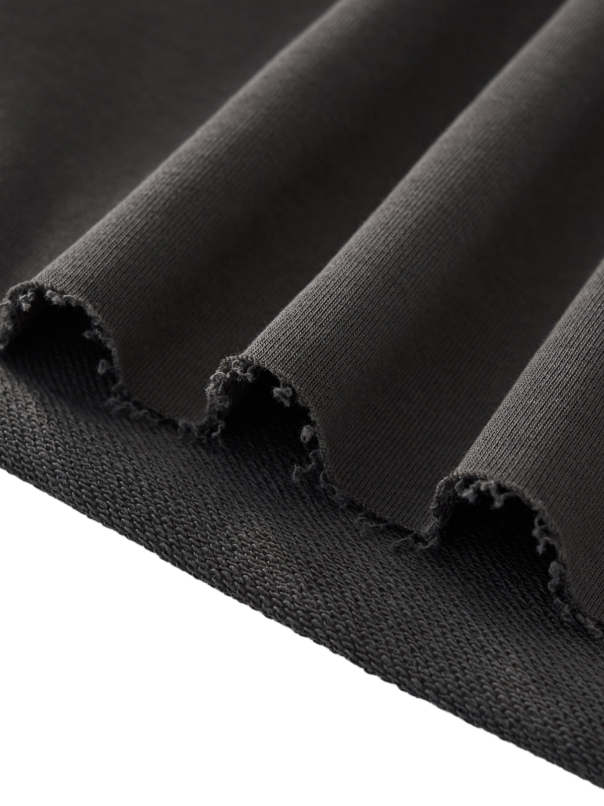 Boxy Half-Sleeve Raw-Edge T-Shirt