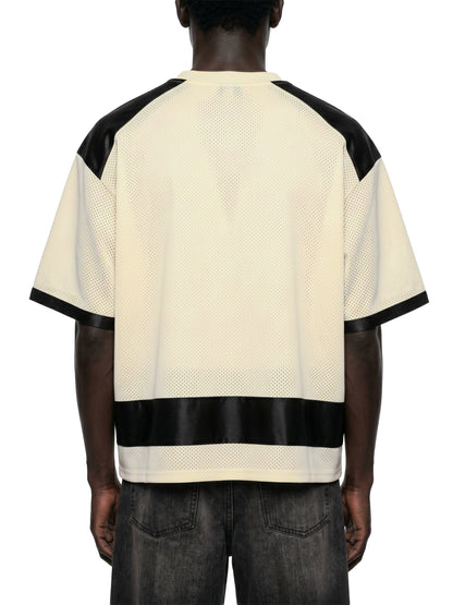 Unisex Raglan Sleeve Mesh Boxy T-Shirt
